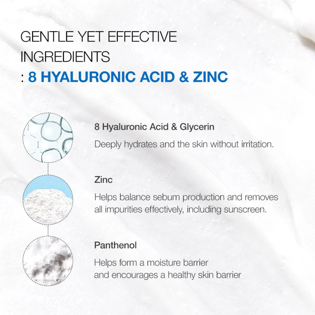 8 Hyaluronic Acid Moisturizing Gentle Gel Cleanser