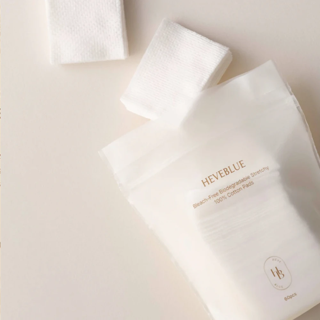 Bleach-free Biodegradable Stretchy 100% Cotton Pads