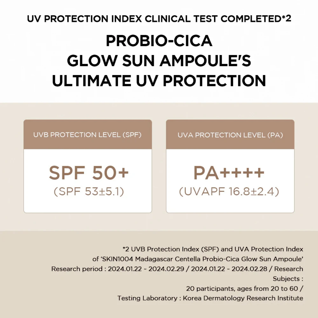 Madagascar Centella Probio-Cica Glow Sun Ampoule SPF50+ PA++++