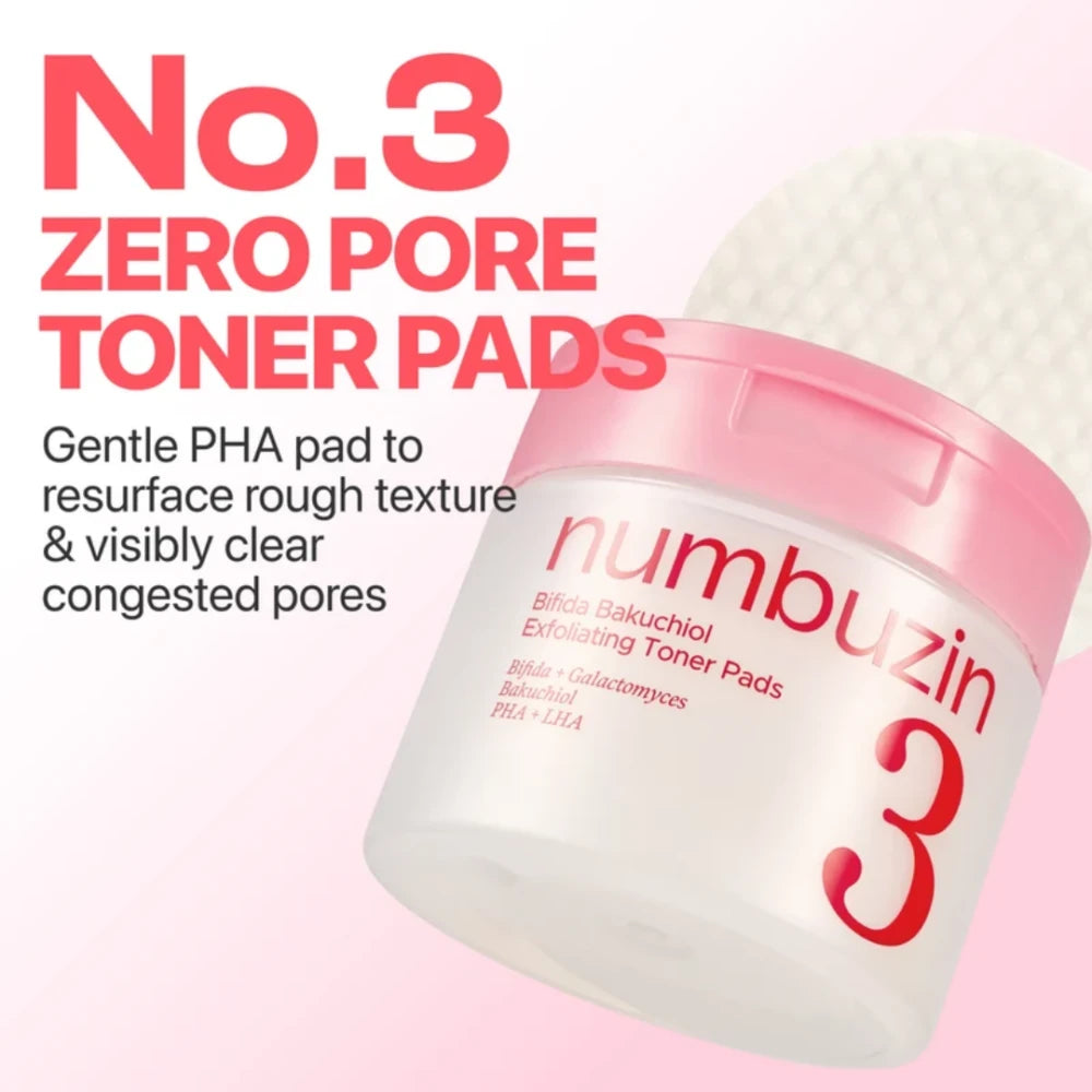No. 3 Bifida Bakuchiol Exfoliating Toner Pads