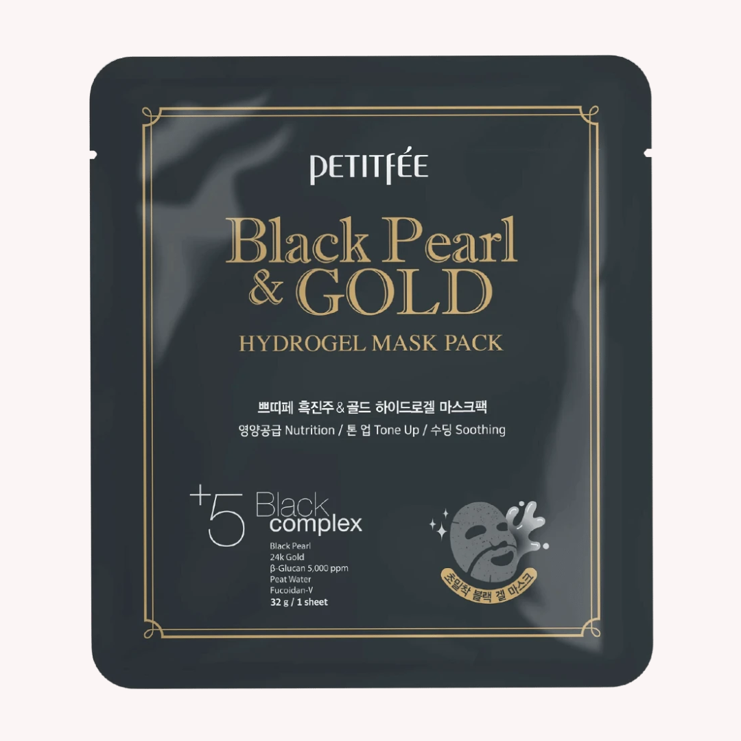Black Pearl & Gold Hydrogel Mask Pack