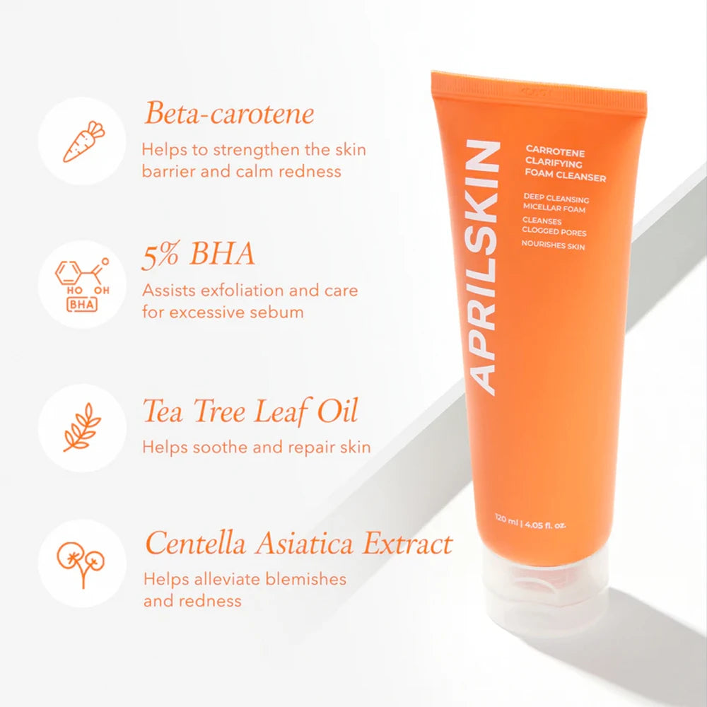 Real Carrotene Acne Foam Cleanser