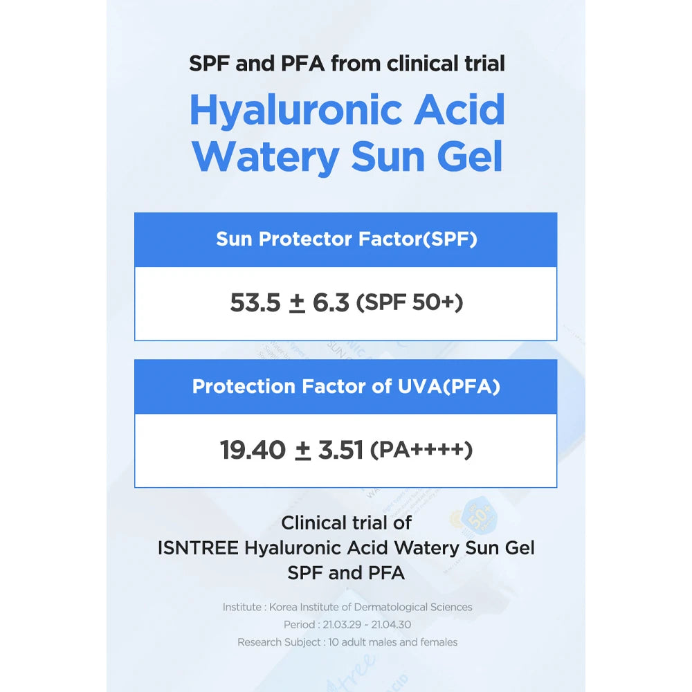 Hyaluronic Acid Watery Sun Gel SPF50+ PA++++
