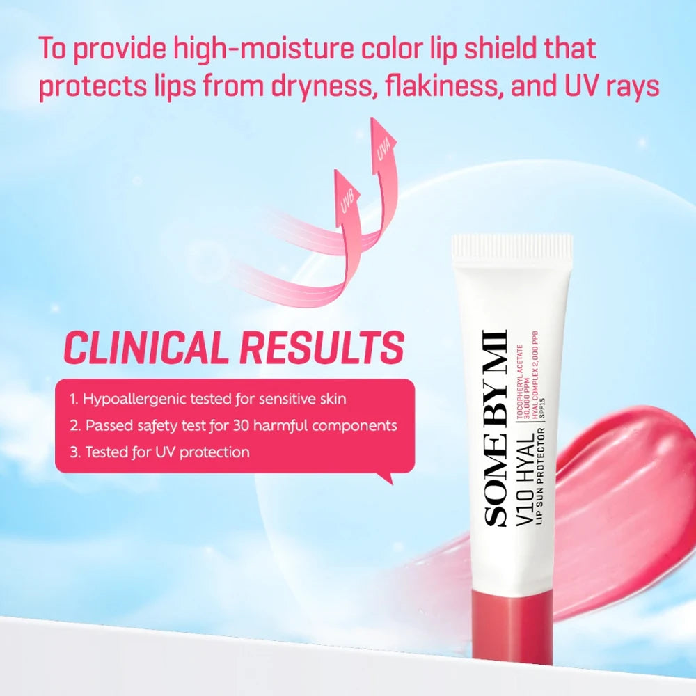 V10 Hyal Lip Sun Protector - Rosy