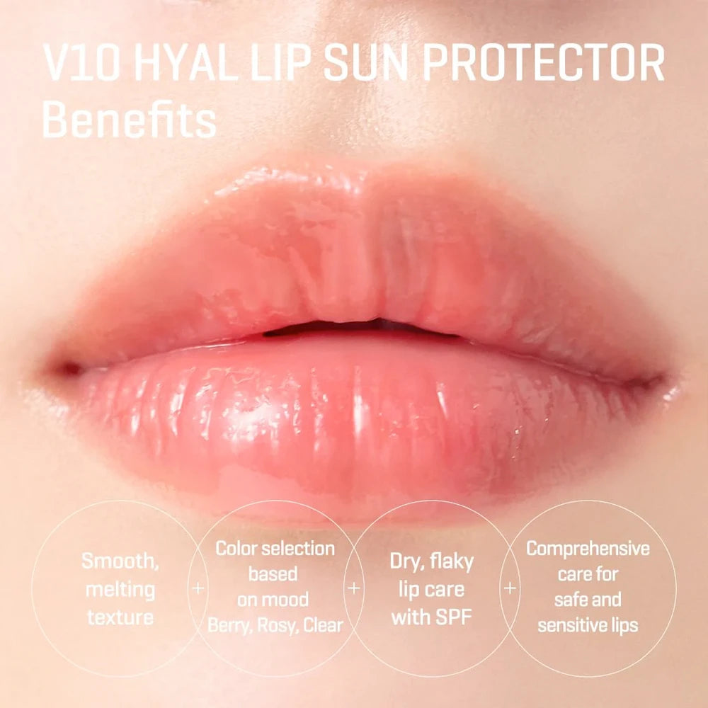 V10 Hyal Lip Sun Protector - Rosy