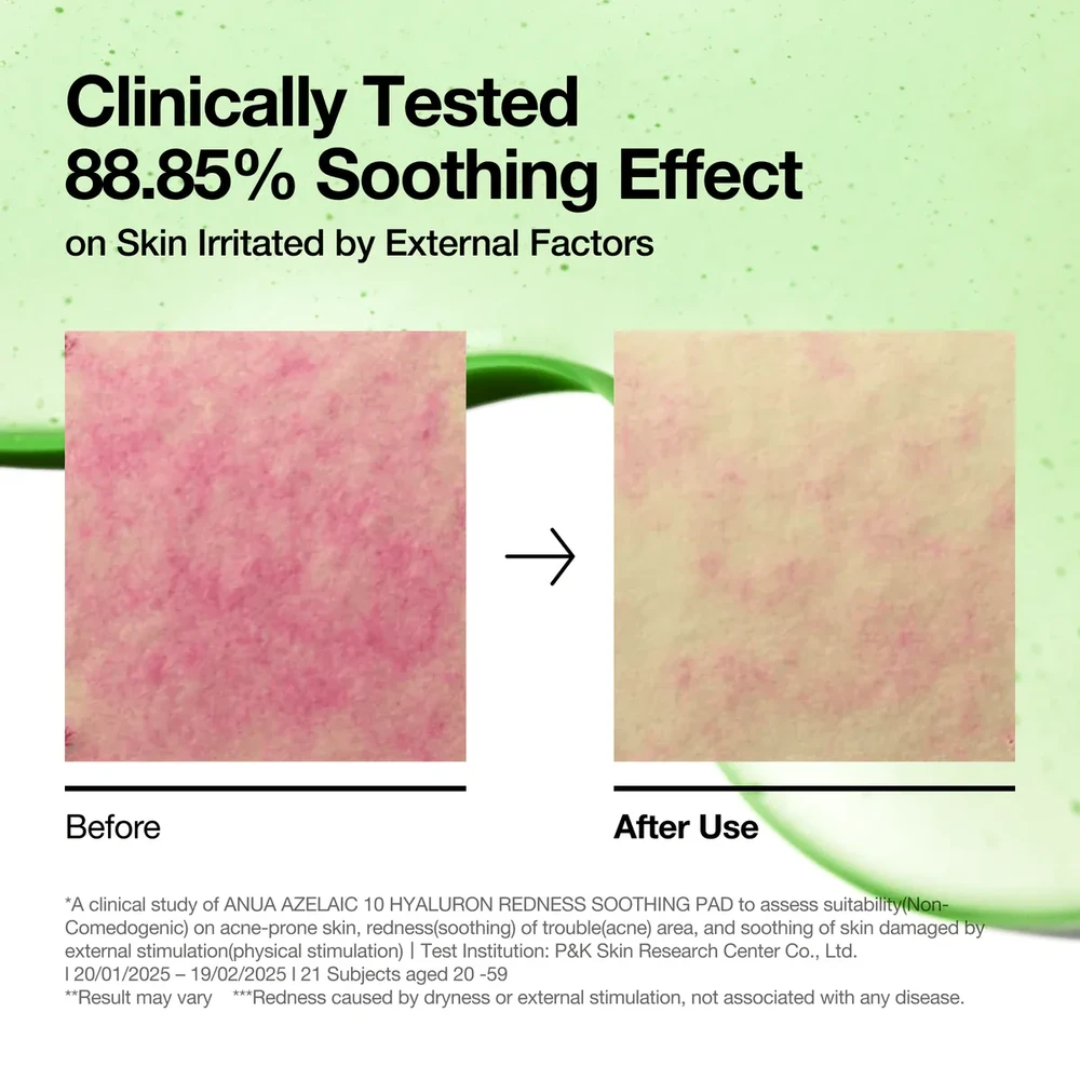 Azelaic acid 10 Hyaluron Redness Soothing Pad