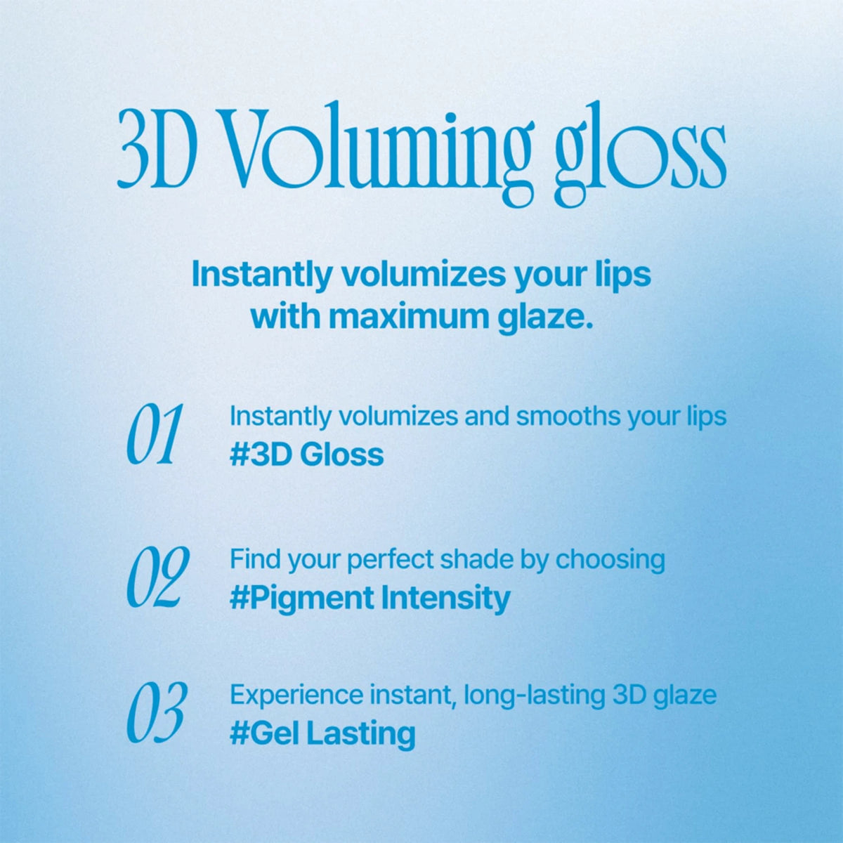 3D Voluming Gloss 70% B01 Vanilla