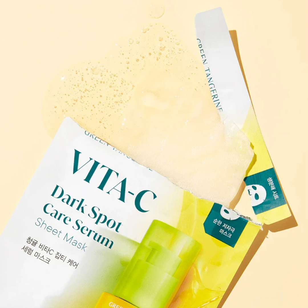 Green Tangerine Vita C Dark Spot Serum Sheet Mask