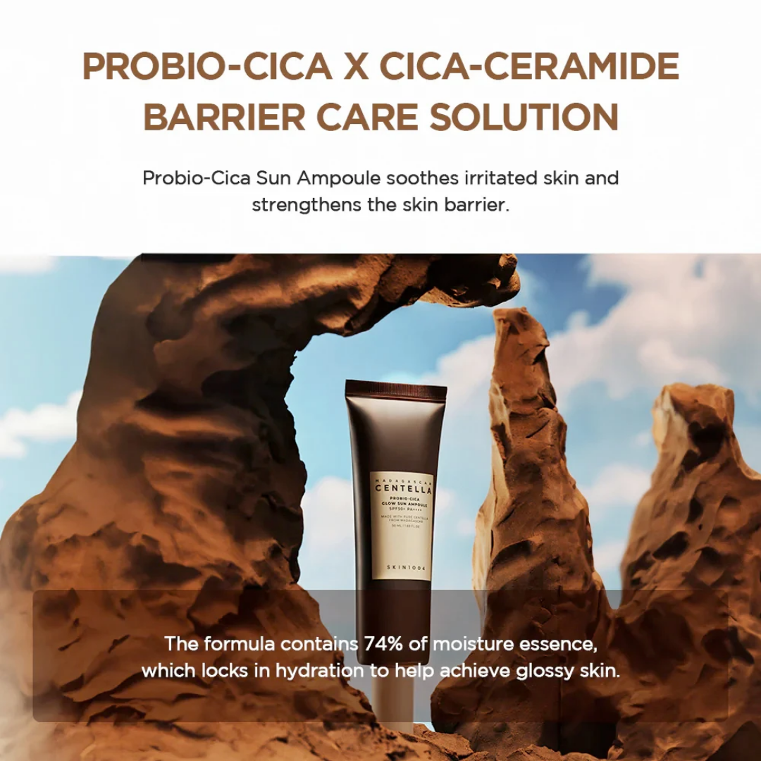 Madagascar Centella Probio-Cica Glow Sun Ampoule SPF50+ PA++++