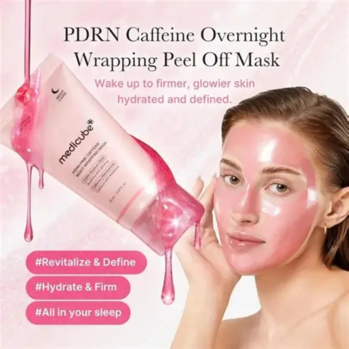 PDRN Pink Caffeine Night Wrapping Mask