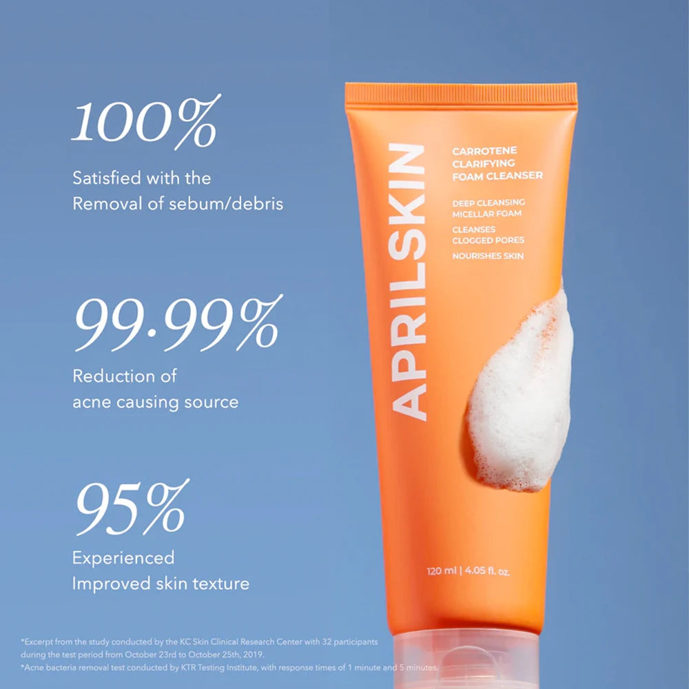 Real Carrotene Acne Foam Cleanser
