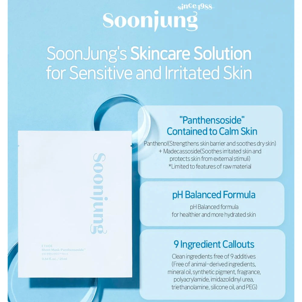 Soon Jung Panthensoside Sheet Mask