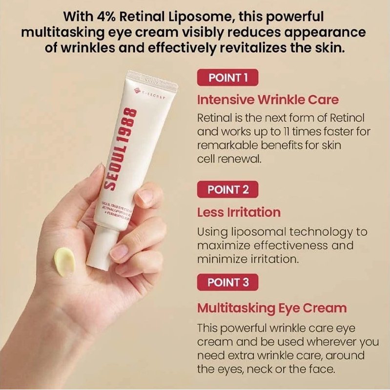 Seoul 1988 Eye Cream Retinal Liposome 4% + Fermented Bean