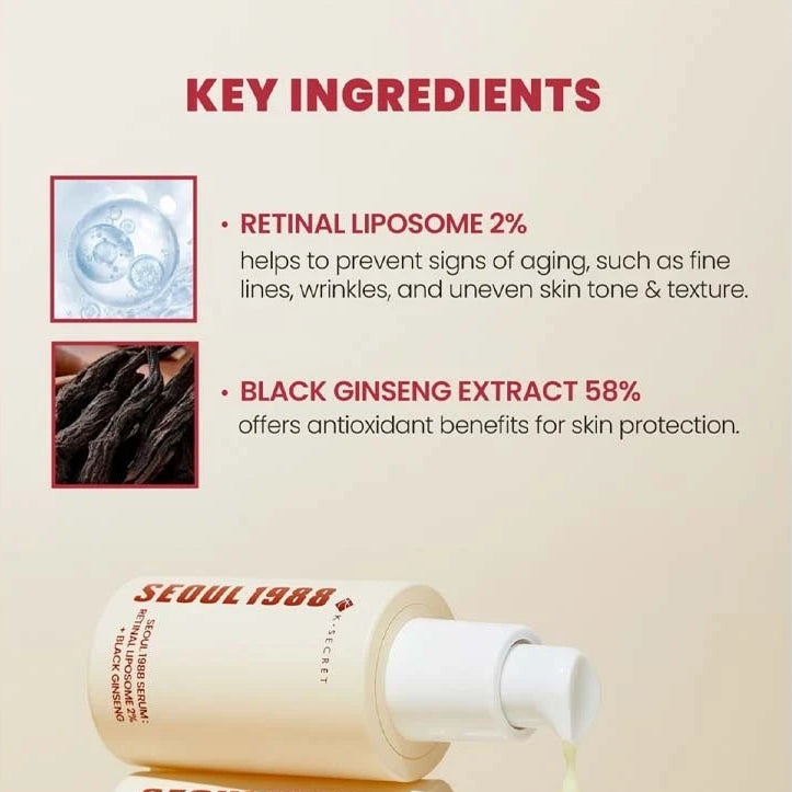Seoul 1988 Serum Retinal Liposome 2% + Black Ginseng