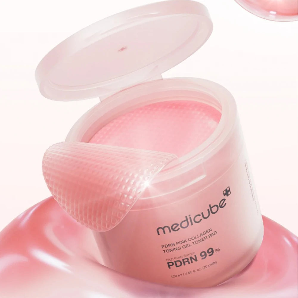 PDRN Pink Collagen Toning Gel Toner Pad