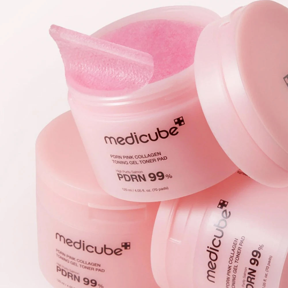 PDRN Pink Collagen Toning Gel Toner Pad