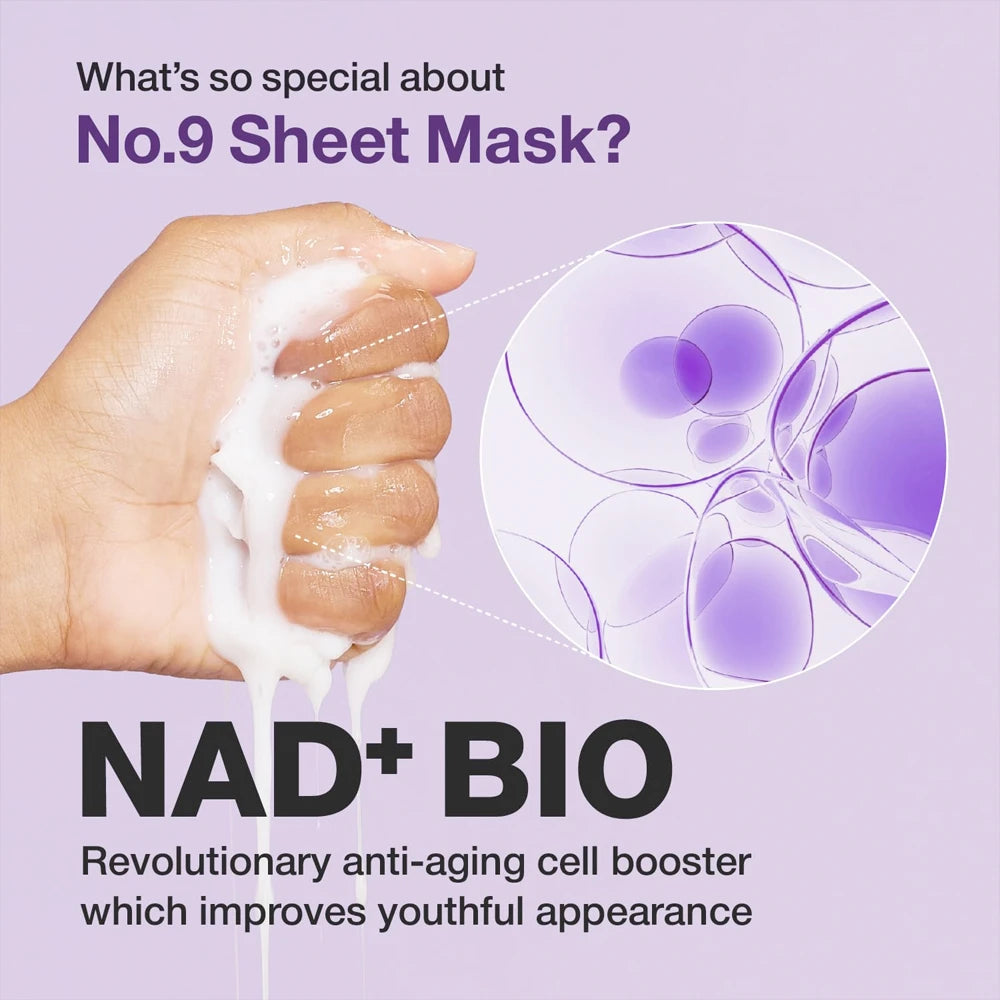 No.9 NAD Bio Lifting-sil Full Face Mask - 4 stk.